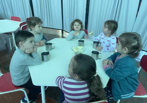 Hora do lanche com o Nível 4 A