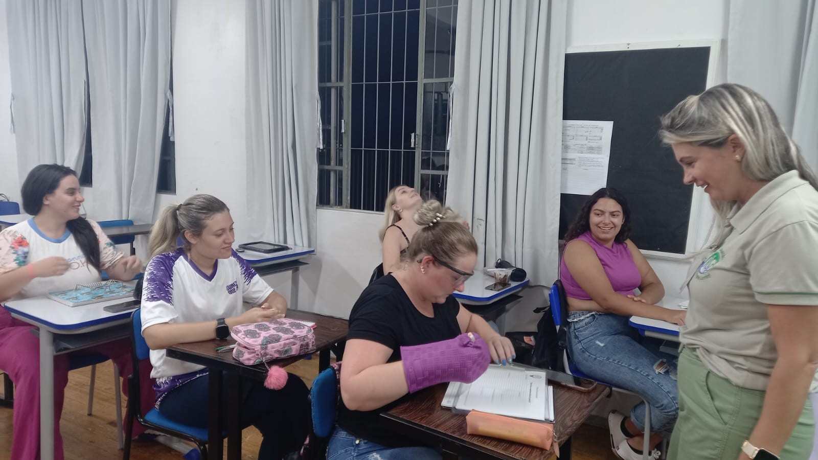 Conscientização na aula inaugural do curso Técnico em Enfermagem