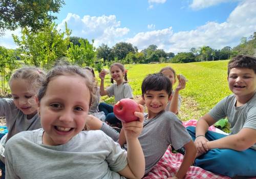 Mais um dia encantado na Área Verde!