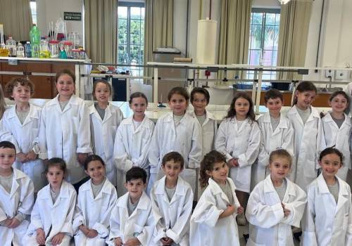 As turmas dos Alfas 1 participaram de uma experiência muito especial no laboratório de Ciências