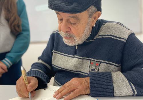 Autor Wagner Costa em nossa escola!