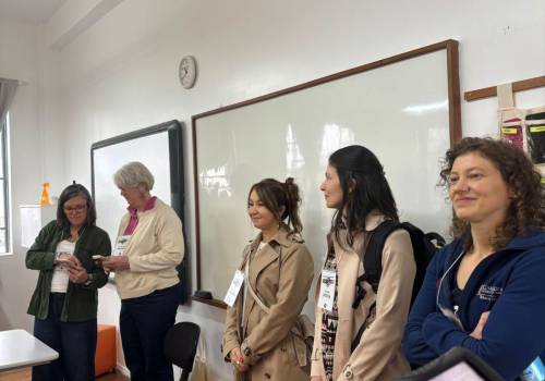 Visitas internacionais em nossa escola!