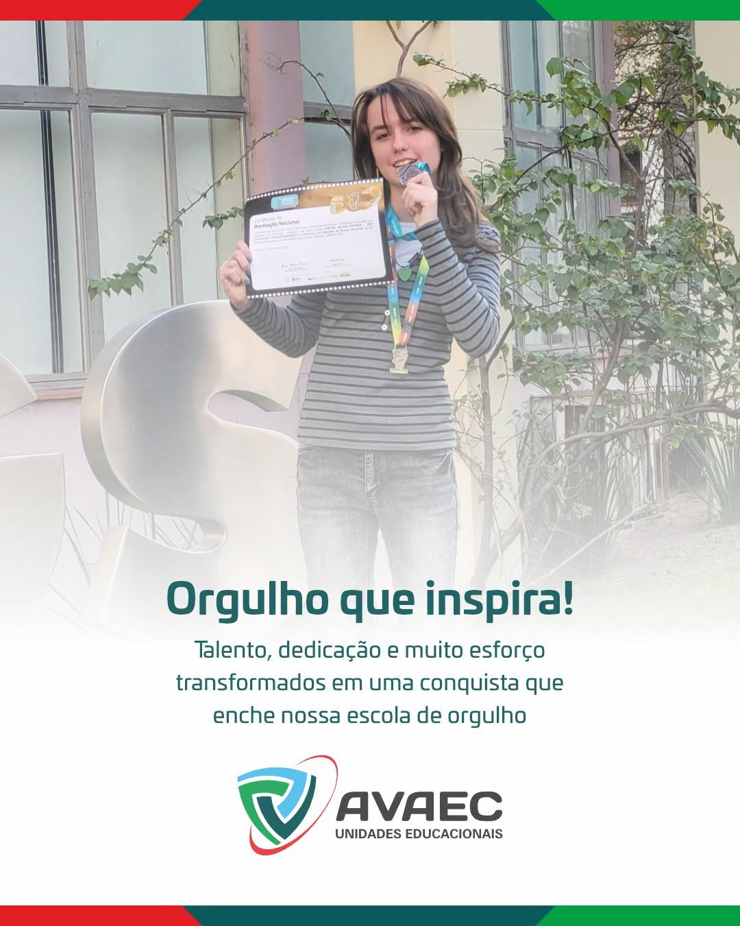 Aluna premiada na OBMEP!