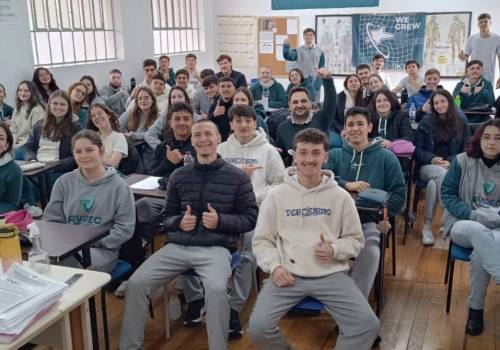 Visita de Wilian Berti para um bate-papo sobre carreira profissional