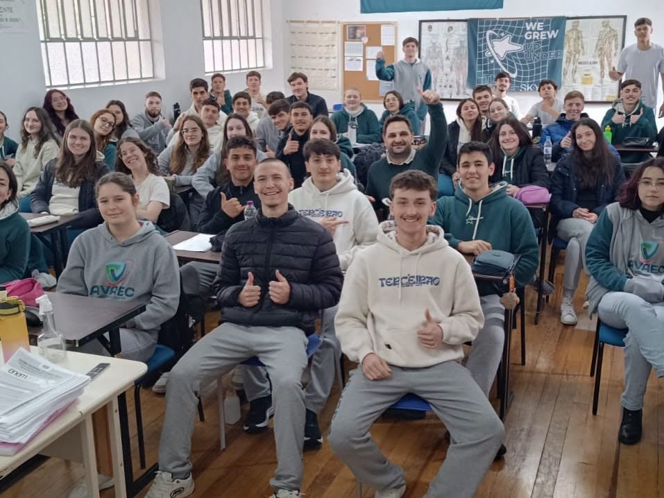 Visita de Wilian Berti para um bate-papo sobre carreira profissional